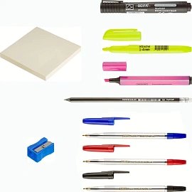 Набор канцелярский настольный Выбор есть (Attache Economy) пластиковый 10 предметов черный