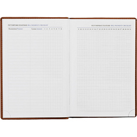 Ежедневник недатированный Attache Вива искусственная кожа А5 176 листов коричневый