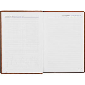 Ежедневник недатированный Attache Вива искусственная кожа А5 176 листов коричневый