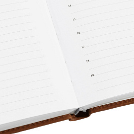 Ежедневник недатированный Attache Вива искусственная кожа А5 176 листов коричневый