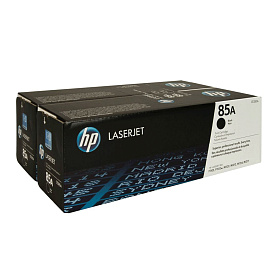 Картридж лазерный HP 85A CE285AF черный оригинальный (двойная упаковка)