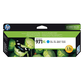Картридж струйный HP 971XL CN626AE голубой оригинальный повышенной емкости