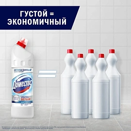 Средство для сантехники Доместос Ультра белый с усиленным дезинфицирующим эффектом 1 л фото Средство для сантехники Доместос Ультра белый с усиленным дезинфицирующим эффектом 1 л