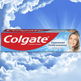 Зубная паста Colgate Бережное отбеливание с фтором и кальцием 100 мл