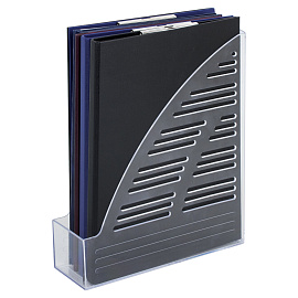 Лоток вертикальный для бумаг BRAUBERG "Standard", 245х70х295 мм, прозрачный, 237223 фото Лоток вертикальный для бумаг BRAUBERG "Standard", 245х70х295 мм, прозрачный, 237223