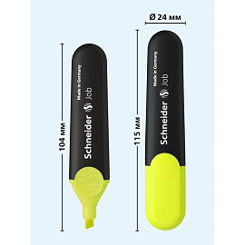 Текстовыделитель SCHNEIDER (Германия) "Job", ЖЕЛТЫЙ, линия 1-5 мм, 1505 фото Текстовыделитель SCHNEIDER (Германия) "Job", ЖЕЛТЫЙ, линия 1-5 мм, 1505