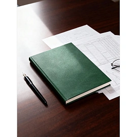 Ежедневник недатированный Attache Ideal балакрон А5 136 листов зеленый