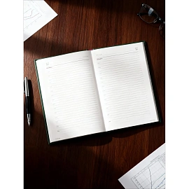 Ежедневник недатированный Attache Ideal балакрон А5 136 листов зеленый