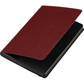 Ежедневник недатированный Bruno Visconti Megapolis Soft искусственная кожа А5 136 листов бордовый с фиксирующей резинкой (чёрный обрез), 3-470/05
