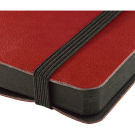 Ежедневник недатированный Bruno Visconti Megapolis Soft искусственная кожа А5 136 листов бордовый с фиксирующей резинкой (чёрный обрез), 3-470/05