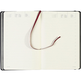 Ежедневник недатированный Bruno Visconti Megapolis Soft искусственная кожа А5 136 листов бордовый с фиксирующей резинкой (чёрный обрез), 3-470/05