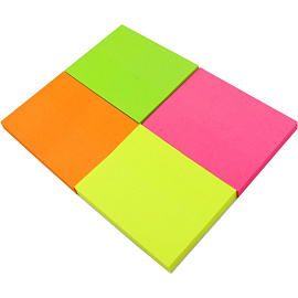 Стикеры Kores 40x50 мм неоновые 4 цвета (4 блока по 50 листов)