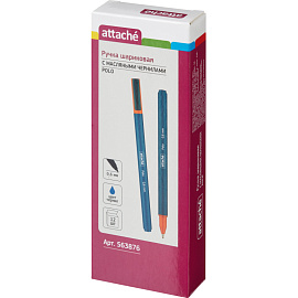 Ручка шариковая неавтоматическая Attache Polo синяя (толщина линии 0.6 мм) фото Ручка шариковая неавтоматическая Attache Polo синяя (толщина линии 0.6 мм)