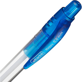 Ручка шариковая автоматическая Attache Happy синяя (толщина линии 0.5 мм) фото Ручка шариковая автоматическая Attache Happy синяя (толщина линии 0.5 мм)