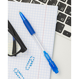 Ручка шариковая автоматическая Attache Happy синяя (толщина линии 0.5 мм) фото Ручка шариковая автоматическая Attache Happy синяя (толщина линии 0.5 мм)