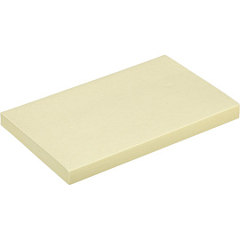 Стикеры Kores 125x75 мм пастельные желтые (1 блок на 100 листов)