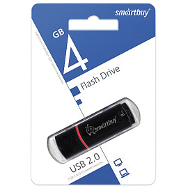 Флешка USB 2.0 4 ГБ Smartbuy Crown (SB4GBCRW-K)