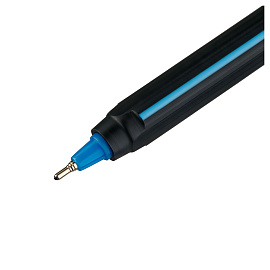 Ручка шариковая Luxor "Stick Soft Touch" синяя, 0,7мм, корпус ассорти