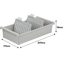 Картотека для карточек Han А6 на 1300 карточек (347x171x76 мм, открытая) фото Картотека для карточек Han А6 на 1300 карточек (347x171x76 мм, открытая)
