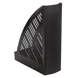 Лоток вертикальный для бумаг BRAUBERG "Standard+", 250х90х300 мм, черный, 237224 фото Лоток вертикальный для бумаг BRAUBERG "Standard+", 250х90х300 мм, черный, 237224