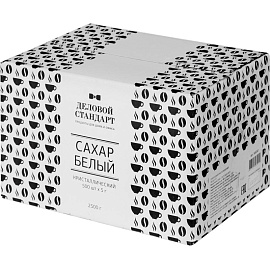 Сахар порционный Деловой Стандарт в стиках по 5 г (500 штук в упаковке)
