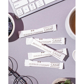 Сахар порционный Деловой Стандарт в стиках по 5 г (500 штук в упаковке)