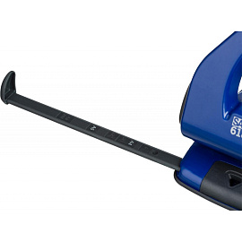 Дырокол мощный Sax 618 до 65 листов синий с линейкой