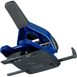 Дырокол мощный Sax 618 до 65 листов синий с линейкой