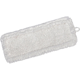 Насадка МОП для швабры-флаундера (плоской) Кадыйская мануфактура микрофибра 40x13 см белая (петлевой)