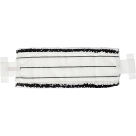 Насадка МОП для швабры-флаундера (плоской) Кадыйская мануфактура микрофибра 40x13 см белая/чёрная