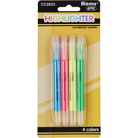 Набор текстовыделителей 4 цвета (толщина линии 1-4.5 мм)