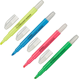 Набор текстовыделителей 4 цвета (толщина линии 1-4.5 мм)