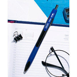 Ручка шариковая автоматическая Attache Eclipse синяя (толщина линии 0.6 мм) фото Ручка шариковая автоматическая Attache Eclipse синяя (толщина линии 0.6 мм)