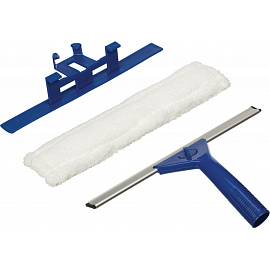 Швабра для мытья окон Home Queen со сгоном и шубкой (рабочая часть 31 см, рукоятка 90 см)