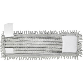 Насадка МОП для швабры-флаундера (плоской) Home Queen микрофибра 40x12 см серая