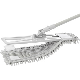 Насадка МОП для швабры-флаундера (плоской) Home Queen микрофибра 40x12 см серая