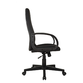 Кресло руководителя Helmi HL-E88, ткань черная, пластик, механизм качания фото Кресло руководителя Helmi HL-E88, ткань черная, пластик, механизм качания