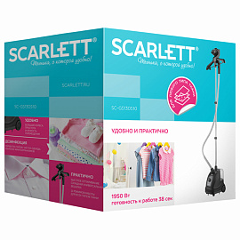 Отпариватель SCARLETT SC-GS130S10, 1950 Вт, пар 32 г/мин, резервуар 1,3 л, 11 режимов, черный фото Отпариватель SCARLETT SC-GS130S10, 1950 Вт, пар 32 г/мин, резервуар 1,3 л, 11 режимов, черный