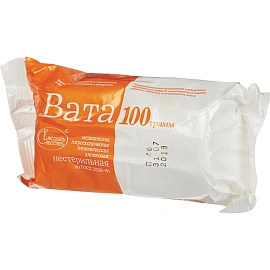 Вата Емельянъ Савостинъ гигиеническая нестерильная 100 г