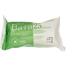Вата Емельянъ Савостинъ хирургическая стерильная 25 г