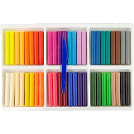 Пластилин восковой Луч Фантазия 24 цвета 360 грамм