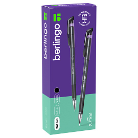 Ручка шариковая Berlingo "xFine" черная, 0,3мм, грип фото Ручка шариковая Berlingo "xFine" черная, 0,3мм, грип