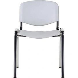 Стул офисный Easy Chair Изо серый пластик металл хромированный (573683)