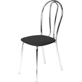 Стул обеденный Венус чёрный (искусственная кожа, металл)
