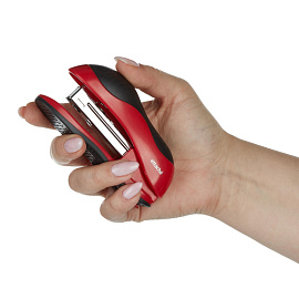 Степлер Attache Leader до 15 листов красный/черный (скобы № 10, с антистеплером)