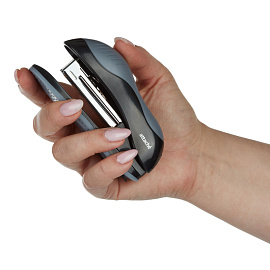 Степлер Attache Leader до 15 листов серый/черный (скобы № 10, с антистеплером)