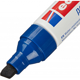 Маркер перманентный Edding E-500/3 синий (толщина линии 2-7 мм) скошенный наконечник фото Маркер перманентный Edding E-500/3 синий (толщина линии 2-7 мм) скошенный наконечник