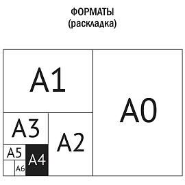 Бумага масштабно-координатная OfficeSpace, А4 10л., голубая, в папке фото Бумага масштабно-координатная OfficeSpace, А4 10л., голубая, в папке