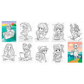 Раскраска А5, 10 стр. ТРИ СОВЫ "Для девочек