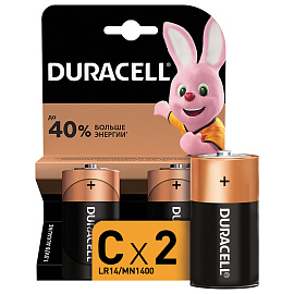 Батарейка C (LR14) Duracell (2 штуки в упаковке) фото Батарейка C (LR14) Duracell (2 штуки в упаковке)